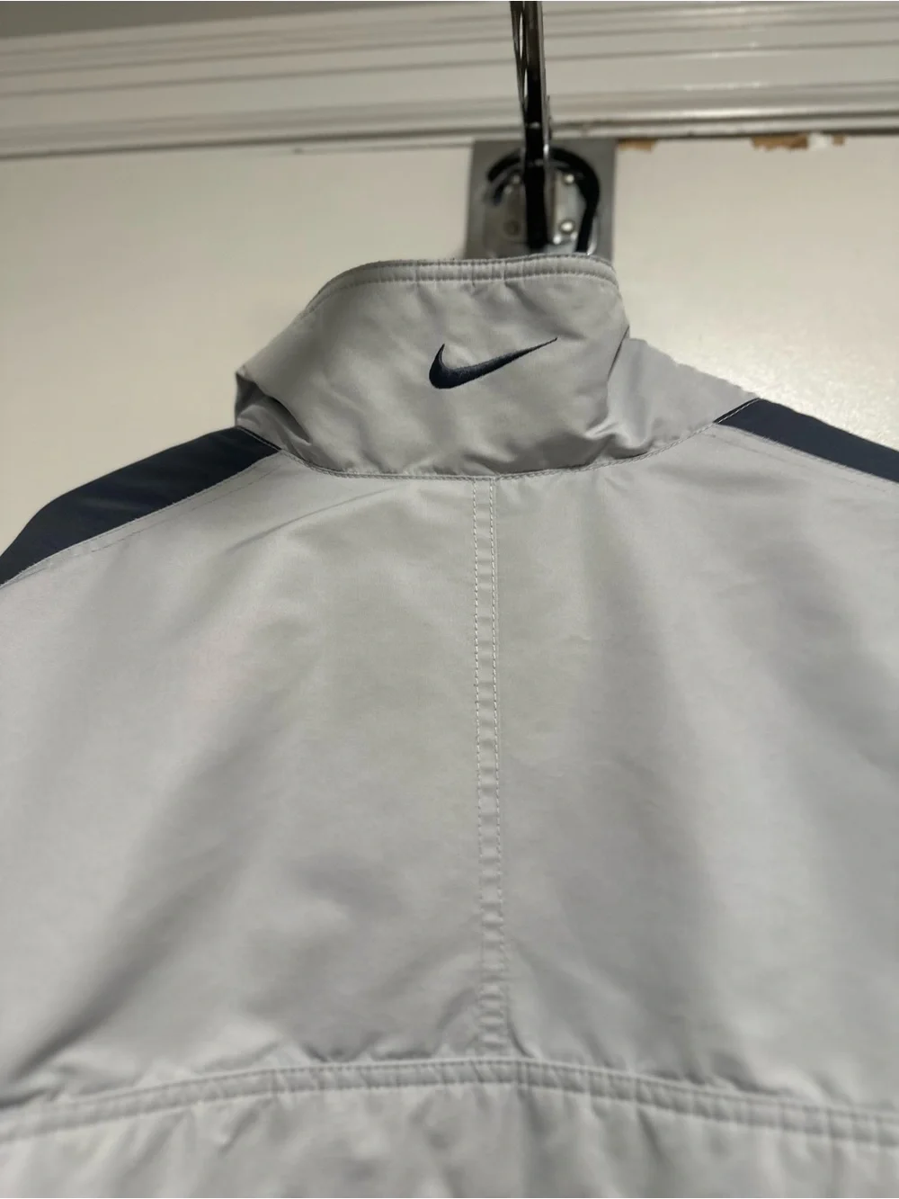 Nike Y2K full-zip fleece lined szM insulated winter light gray Minimalist jacket